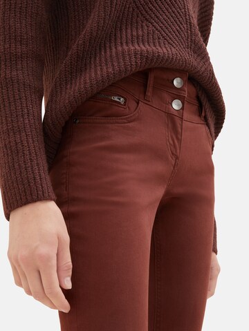 TOM TAILOR Skinny Hose 'Alexa' in Braun