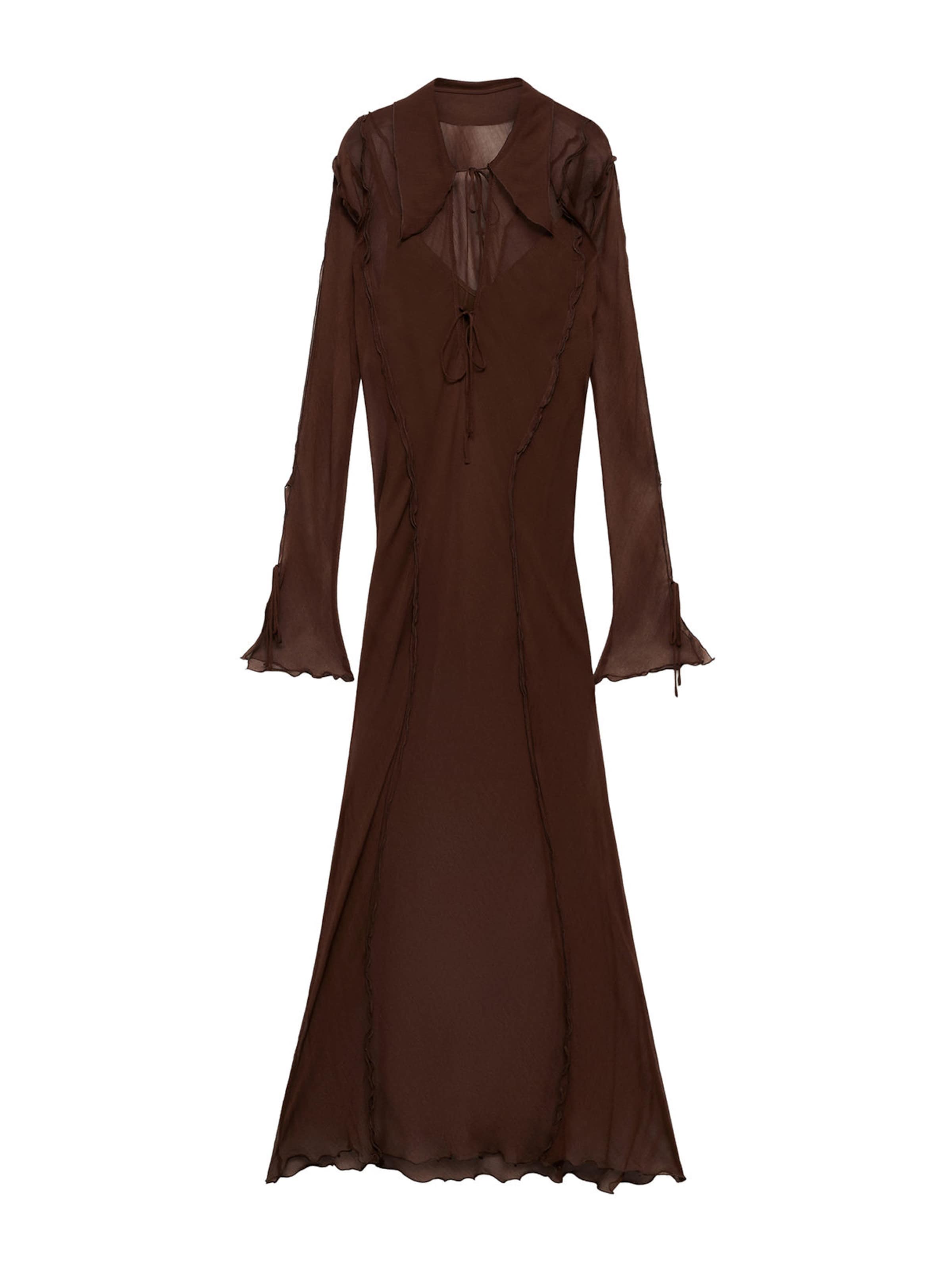 MANGO Jurk 'CLAIRE' in de kleur Bruin, Productweergave