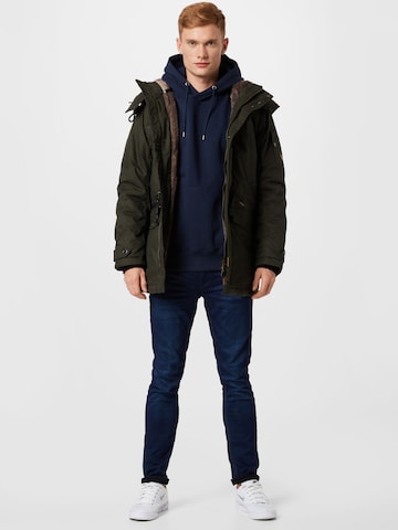 TOM TAILOR Winter parka in Green