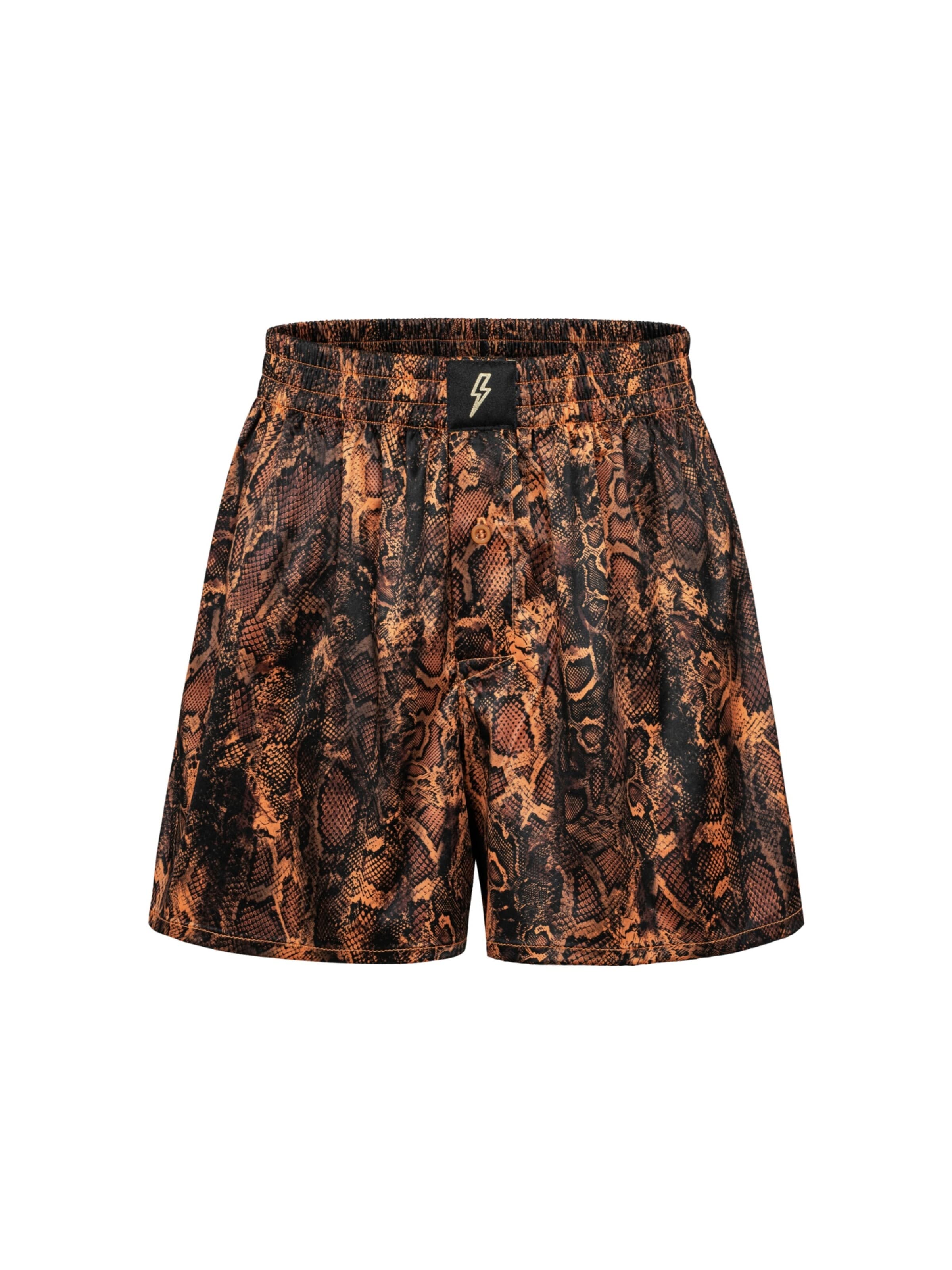 Loosefit Pantalon 'Snake' EKCENTRIK en orange : devant