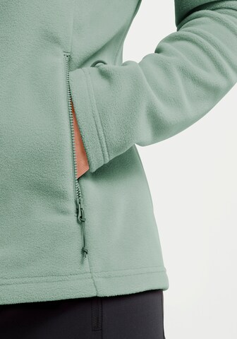 JACK WOLFSKIN Athletic Fleece Jacket in Green