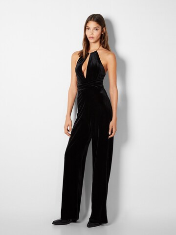 Bershka Jumpsuit in Black: front