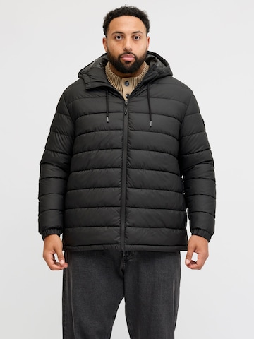 Jack & Jones Plus Vinterjakke i sort: forside