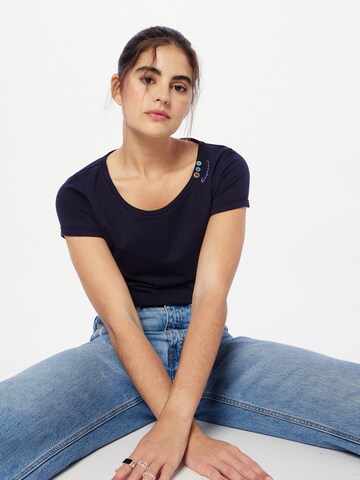 Ragwear T-Shirt 'FLORAH' - in Blau: Vorderseite