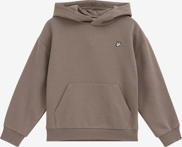 WE FashionSweater majica - smeđa boja: prednji dio