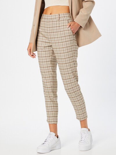 OBJECT Hose 'Lisa' in beige / braun / oliv, Modelansicht