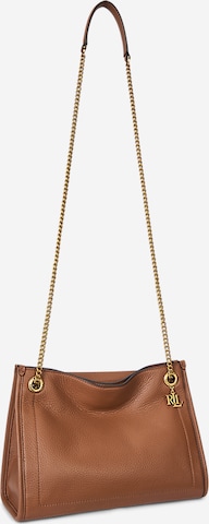 brūns Lauren Ralph Lauren Pleca soma 'BRDLY': no priekšpuses