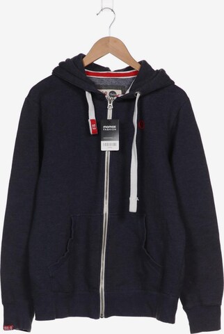 !Solid Sweatshirt & Zip-Up Hoodie in M in Blue: front