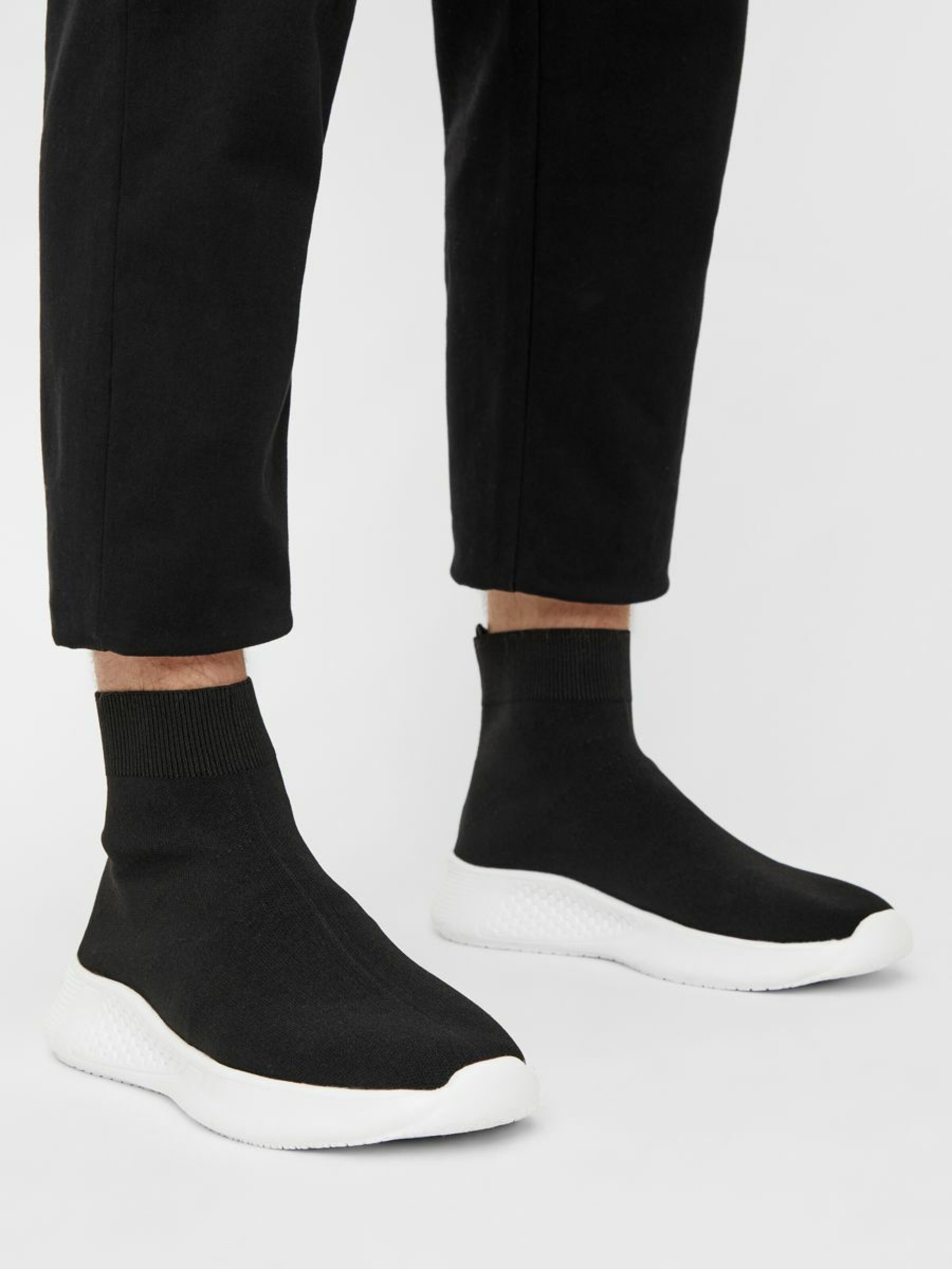 bianco sock sneakers