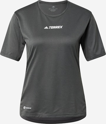 adidas Terrex Functioneel shirt in Zwart: voorkant