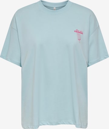 T-shirt ONLY en bleu : devant