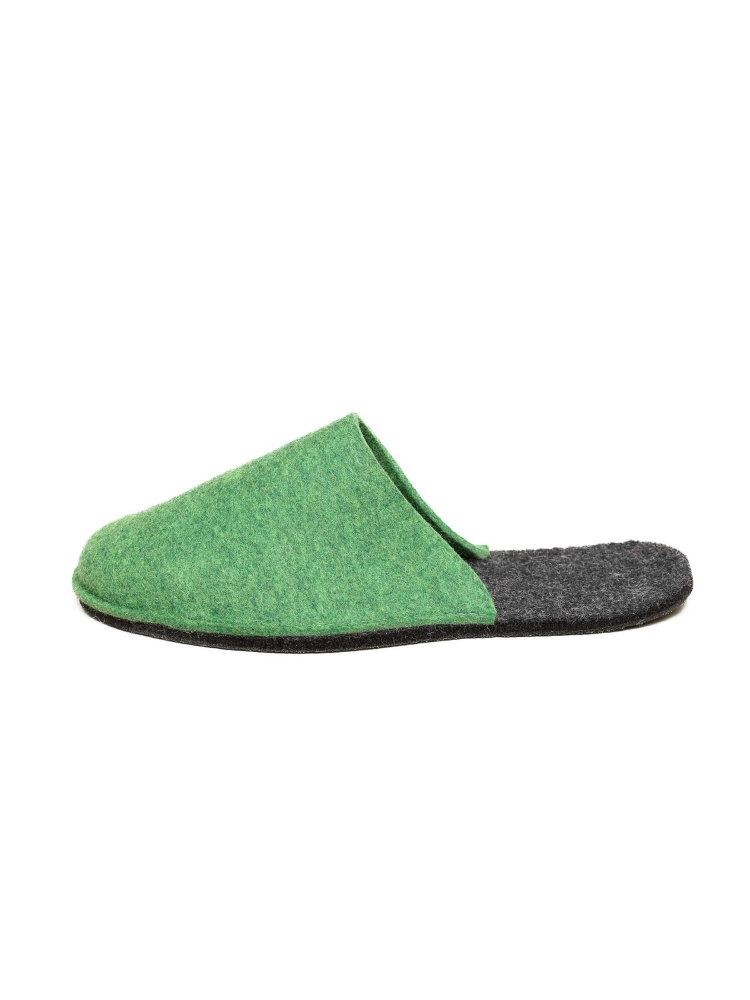 MagicFelt Slippers 'Filzpantoffel Magicfelt Travel 2.0' in Green