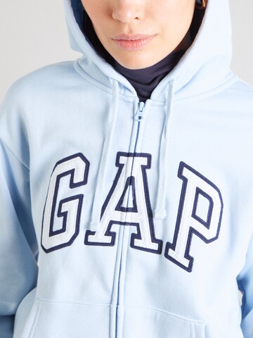 GAP - Sudadera con cremallera 'HERITAGE' en azul