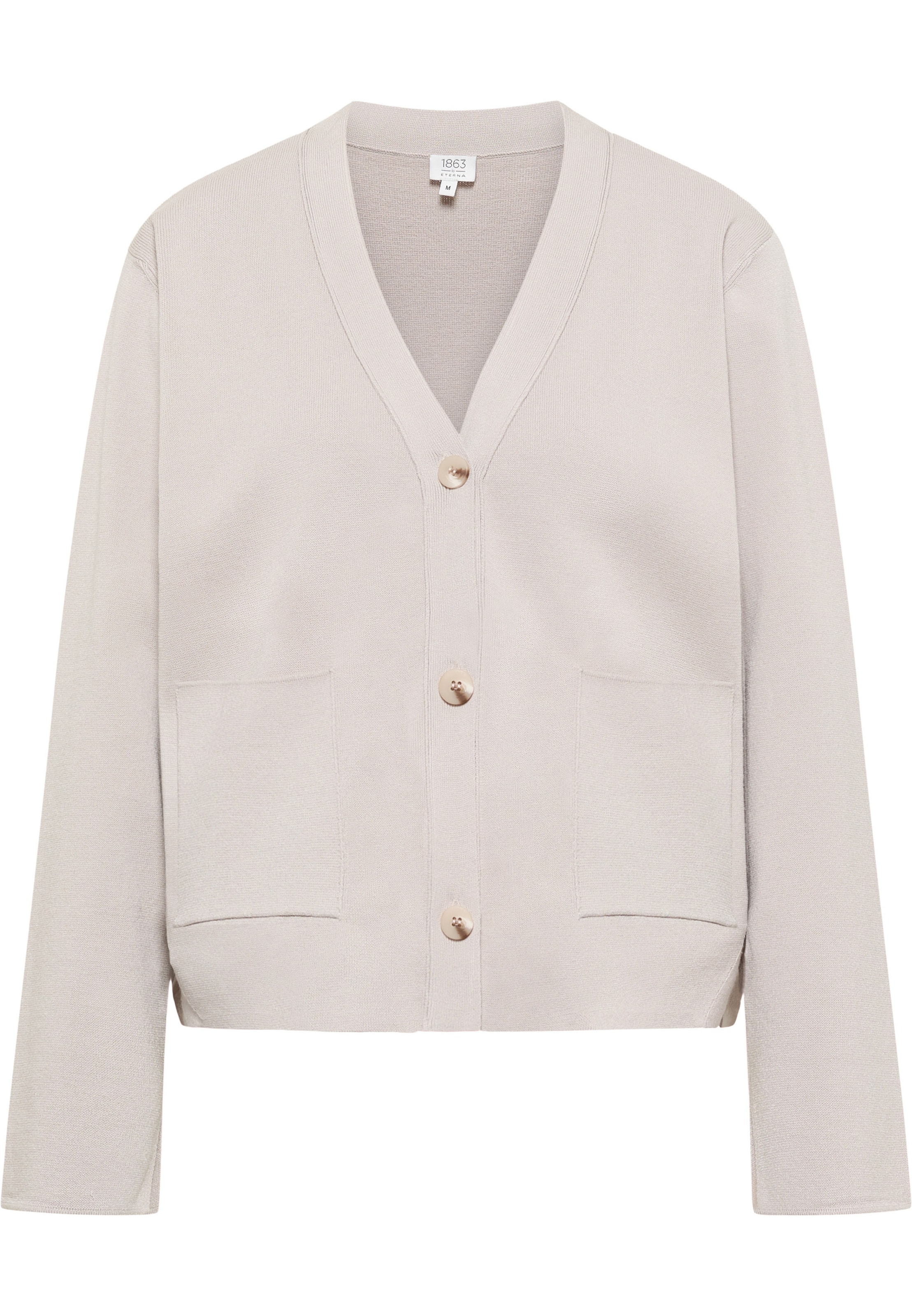 ETERNA Knit Cardigan in Grey: front