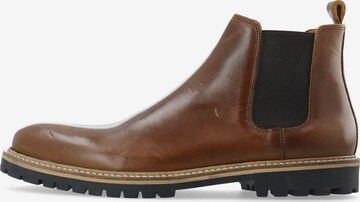 Bianco Chelsea boots in Bruin: voorkant