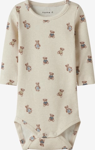 NAME IT Body 'NBMDENKAB' in Grau: Vorderseite
