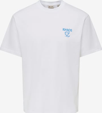 Only & Sons Shirt 'ONSZEUS' in White: front