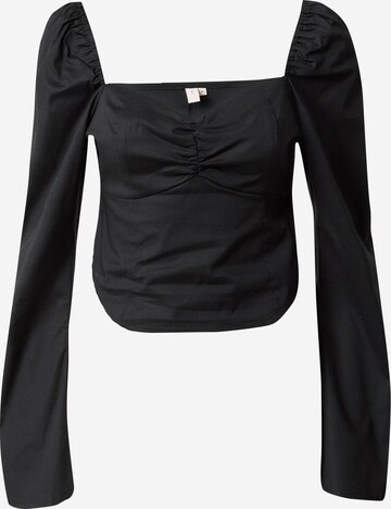 NLY by Nelly Blouse in Zwart: voorkant