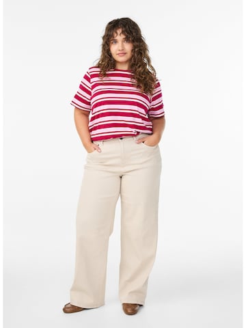 Zizzi Shirt 'Mallis' in Rood