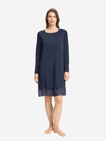 Chemise de nuit ' Azelia Nightwear ' Hanro en bleu : devant