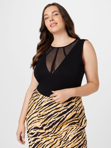 ABOUT YOU Curvy Shirt body 'Phyllis' in Zwart: voorkant