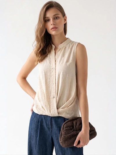 MixRay Bluse‌‌ in S in beige, Produktansicht
