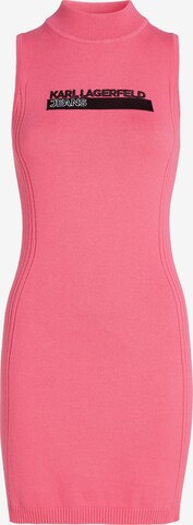 Karl Lagerfeld Obleka | roza barva: sprednja stran