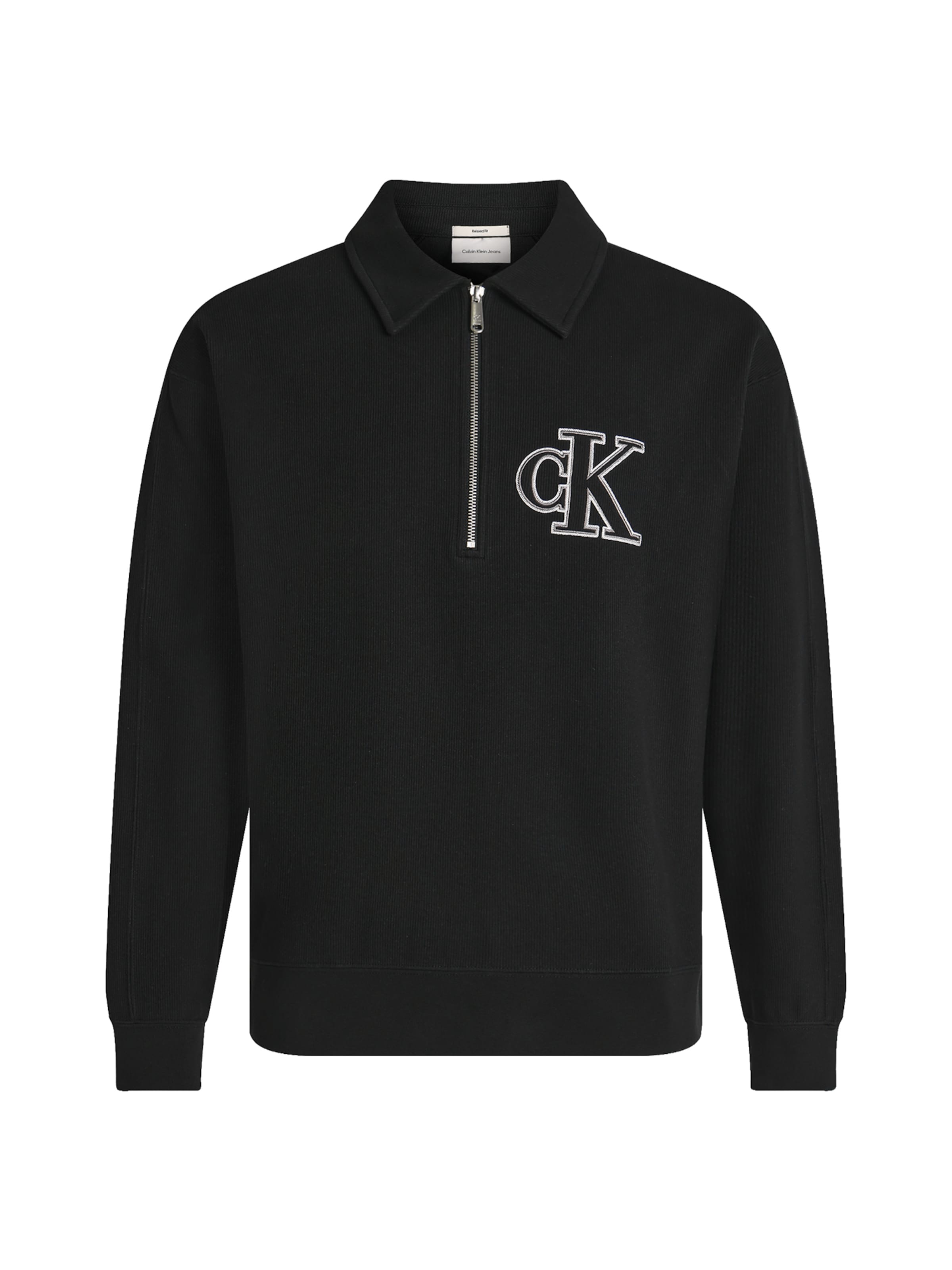 Calvin Klein Jeans Свитшот в Черный: спереди