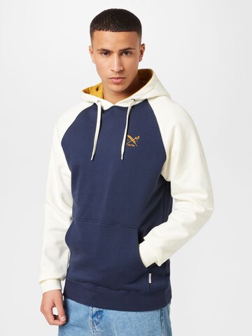 Iriedaily Sweatshirt 'De College' in Blauw: voorkant