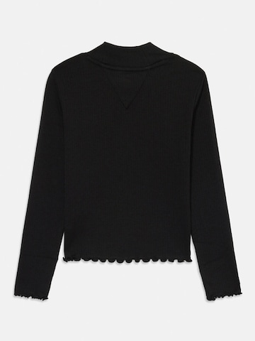 TOMMY HILFIGER Shirt 'MOCK LS' in Schwarz