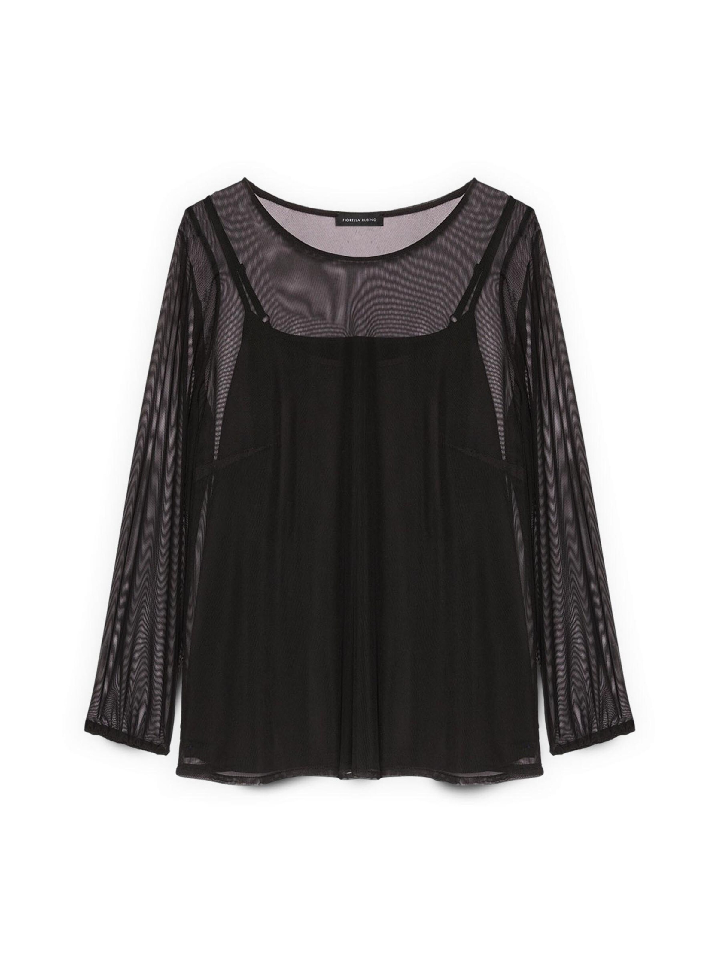 Fiorella Rubino Top in Zwart: voorkant