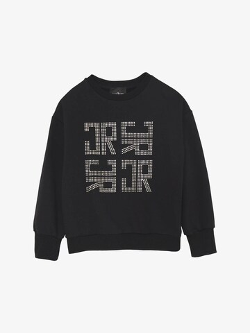 John Richmond Sweatshirt 'Bedazzled Monogram' in Black: front