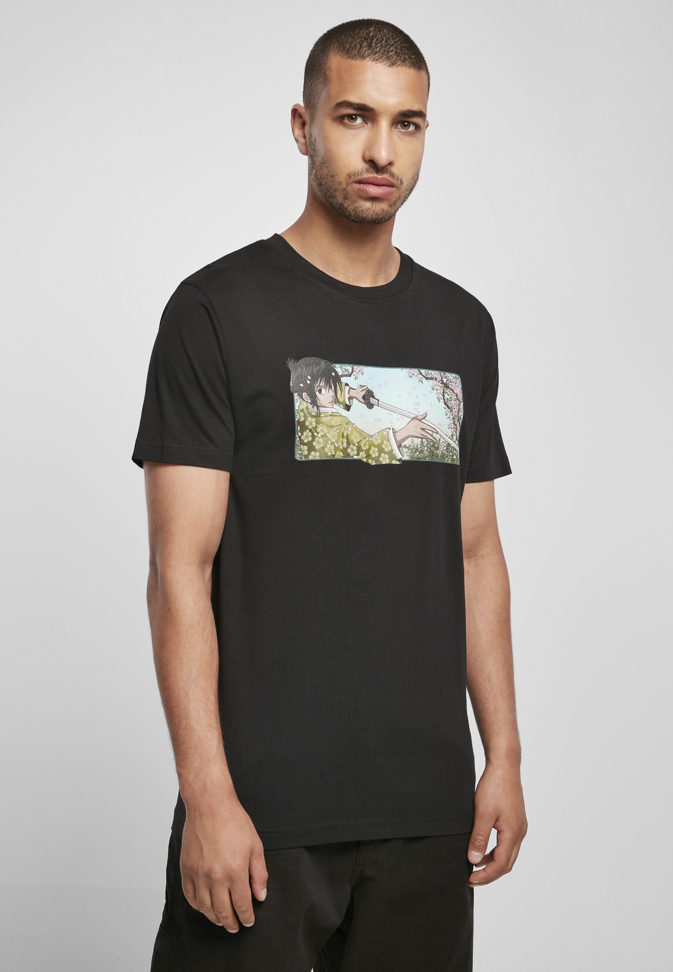 Männer Shirts MT Men T-Shirt 'Lotus Sword' in Schwarz - SV56980 Männer Shirts MT Men T-Shirt 'Lotus Sword' in Schwarz - SV56980