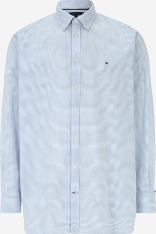 Tommy Hilfiger Big & Tall Button Up Shirt in Blue: front