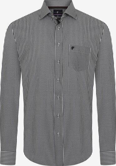 DENIM CULTURE Camisa 'Alexander' em preto / branco, Vista do produto