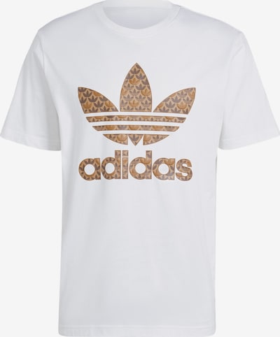 ADIDAS ORIGINALS T-Shirt en marron / brun foncé / blanc, Vue avec produit