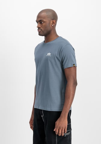 Regular fit Tricou de la ALPHA INDUSTRIES pe albastru: față