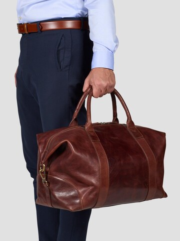 Howard London - Bolsa de fin de semana 'Weekend Bag Steven Brown' en marrón: frente