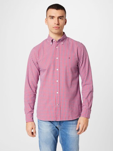 Regular fit Camicia di TOMMY HILFIGER in rosso: frontale
