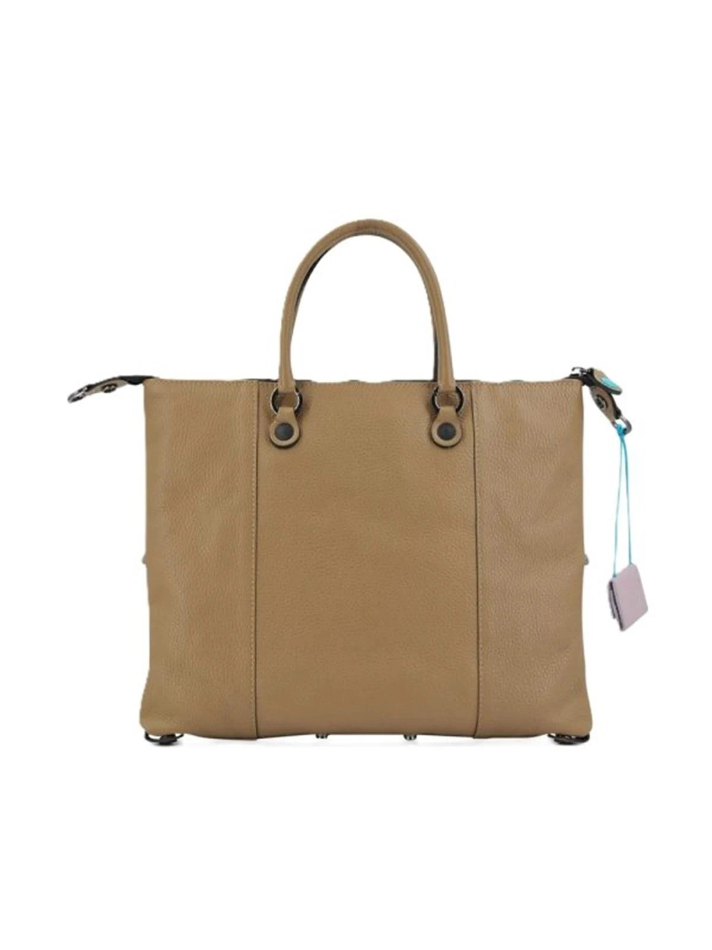 Gabs Handbag 'G3 plus bull black L' in Beige