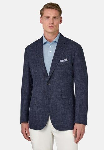 Coupe regular Veste de costume Boggi Milano en bleu : devant