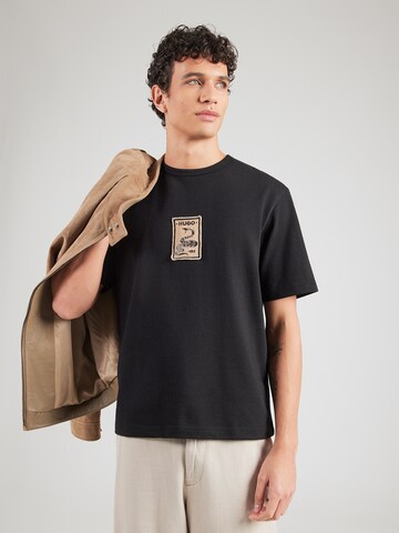 HUGO Shirt 'Dobul' in Black: front