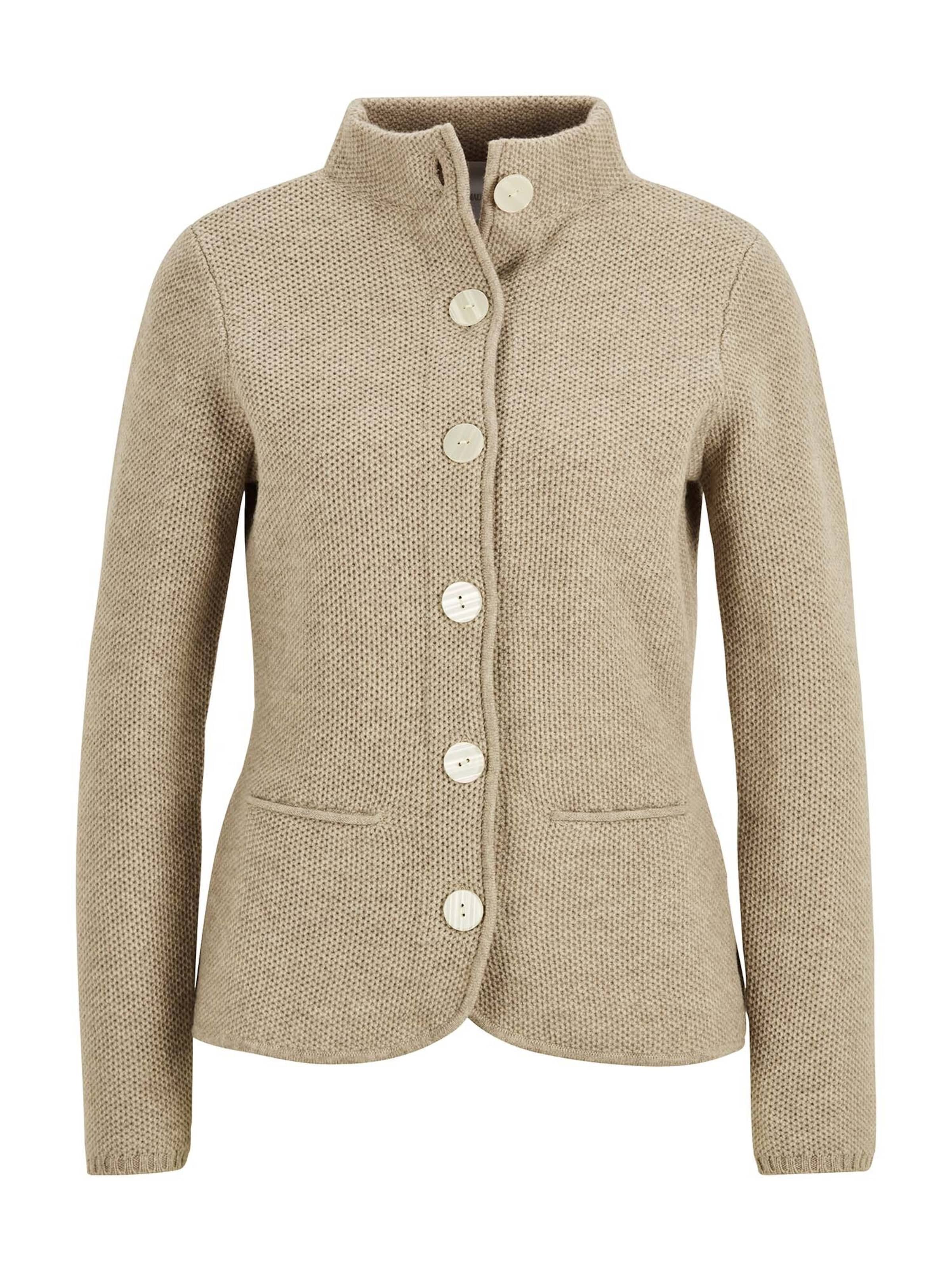 MADELEINE Strickjacke in Beige: Vorderseite