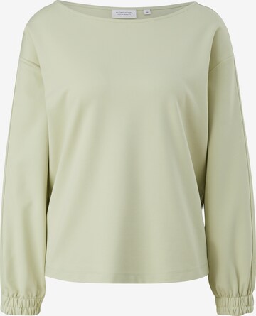 comma casual identity Sweatshirt in Groen: voorkant