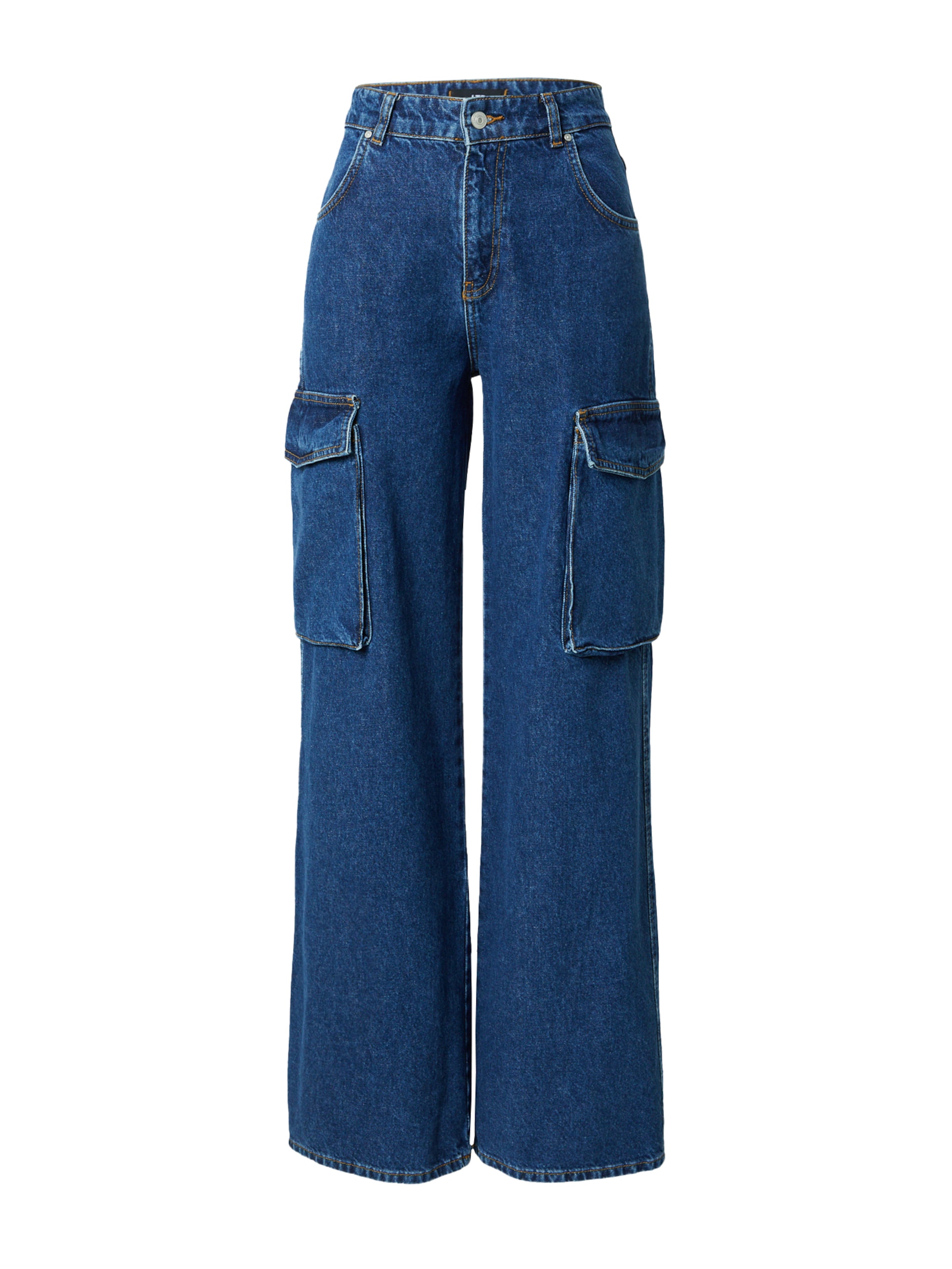 Wide Leg Jeans cargo 'Karlie' LTB en bleu : devant