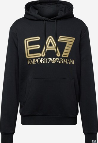 EA7 Emporio Armani Sweatshirt in Black: front