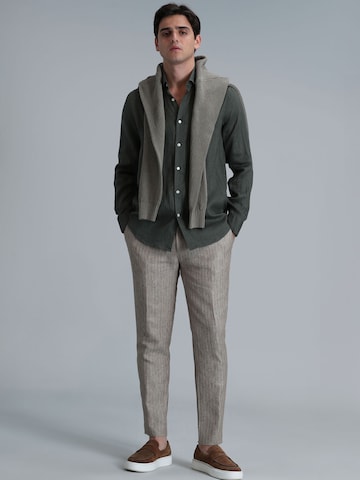 Lufian Comfort fit Button Up Shirt in Green