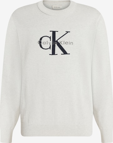 Calvin Klein Jeans Свитер в Серый: спереди