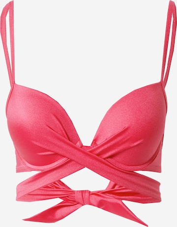 Hunkemöller T-Shirt Bikinitop 'Grenada' in Pink: predná strana