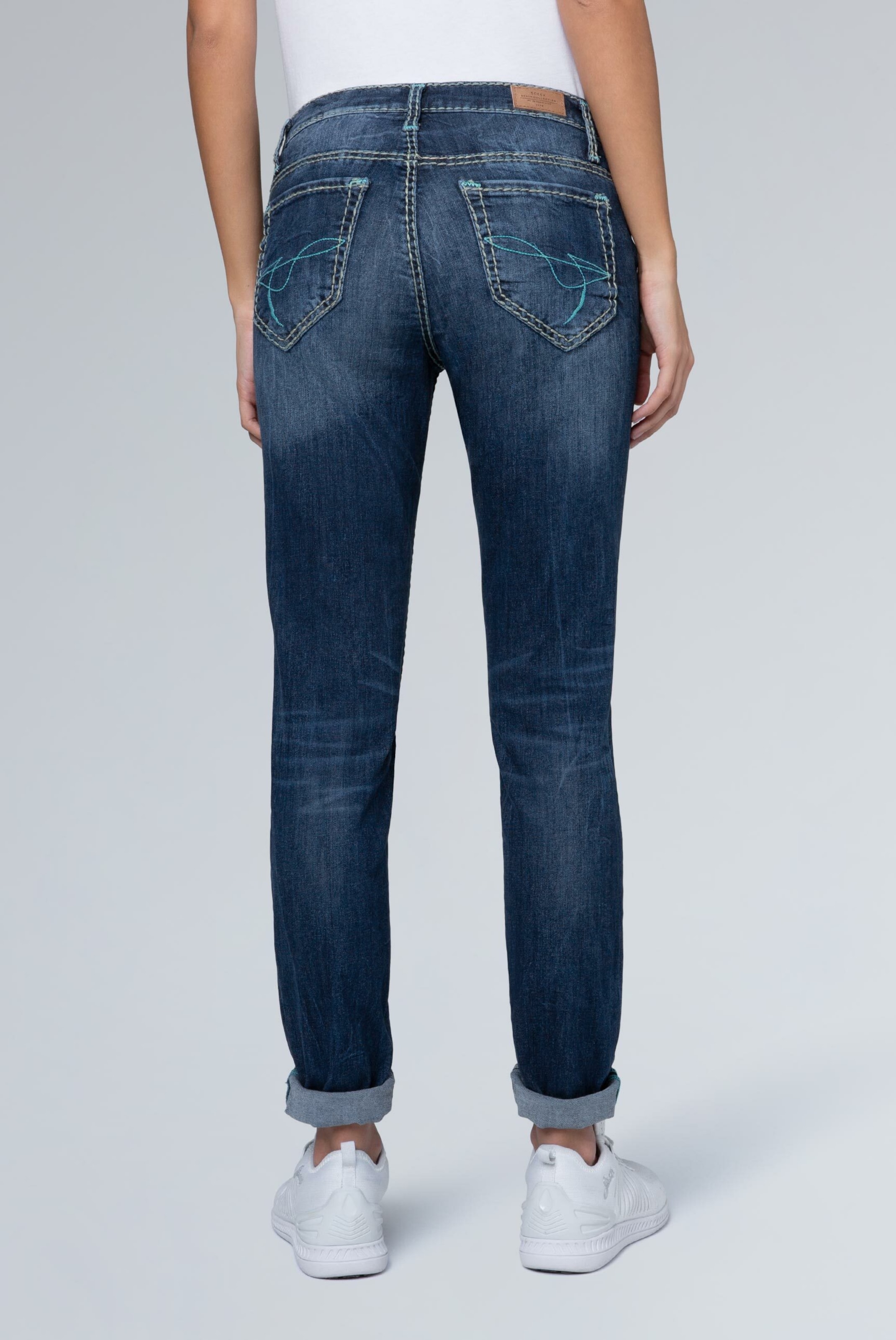 RBkOw Donna Soccx Jeans HE:DI in Blu 